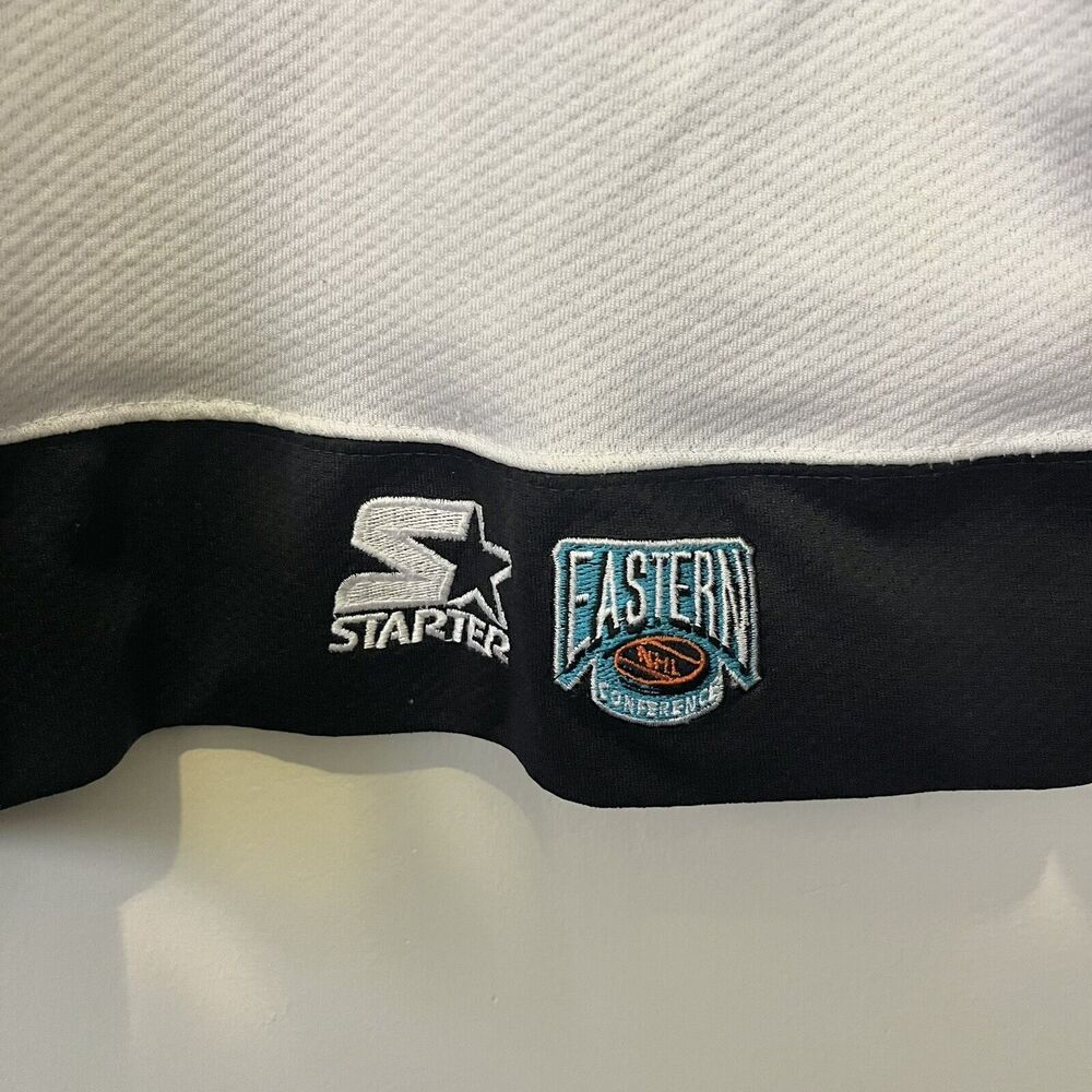 1990s Starter Philadelphia Flyers Jersey Hockey NHL Vintage Orange Black VTG XL - Picture 4 of 5